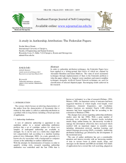 Available online: vailable online: www.scjournal.ius.edu.ba