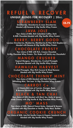 Menu - Titan Fitness