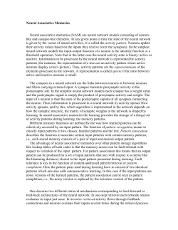 Associative memories