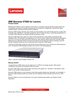 IBM Storwize V7000 for Lenovo