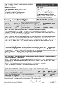 Impact Assessment - Publications.parliament.uk