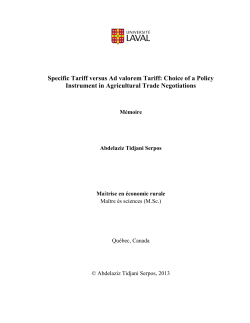 Specific Tariff versus Ad valorem Tariff