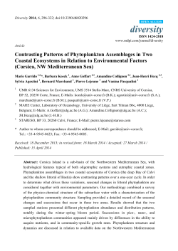 Contrasting Patterns of Phytoplankton Assemblages in Two Coastal