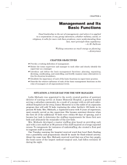 Management and Its Basic Functions