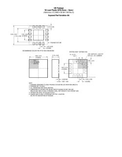 Package Drawing - QFN 16-Lead Plastic (3mm &times; 3mm, Exposed