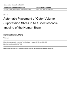 Automatic Placement of Outer Volume Suppression Slices in MR