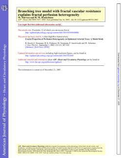 M. Marxen, R.M. Henkelman. Branching Tree Model with Fractal