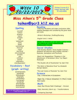 Miss Aiken`s 5th Grade Class