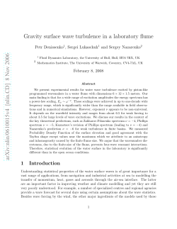 Gravity surface wave turbulence in a laboratory flume