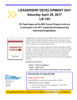 LEADERSHIP DEVELOPMENT DAY Saturday April 29, 2017 LB-145