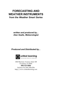 forecasting and weather instruments