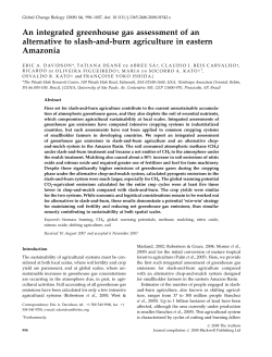 An integrated greenhouse gas assessment of an