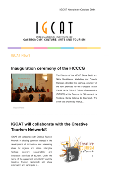 Inauguration ceremony of the FICCCG IGCAT News IGCAT will