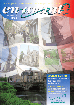 SPECIAL EDITION - Marquette-Lez