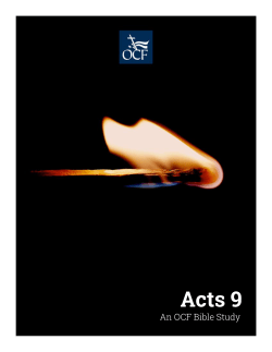 Acts 9  - Officers` Christian Fellowship
