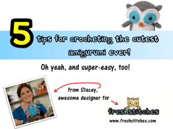 tips for crocheting the cutest amigurumi ever!