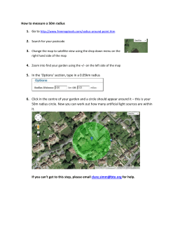 How to measure a 50m radius 5. In the `Options` section, type in a