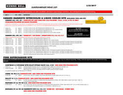 supercharger price list