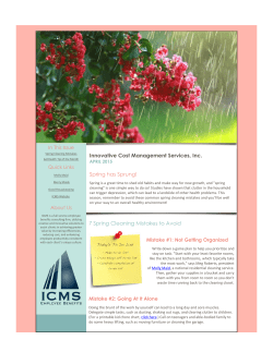 Innovative Cost Management Services, Inc. Spring has Sprung! 7