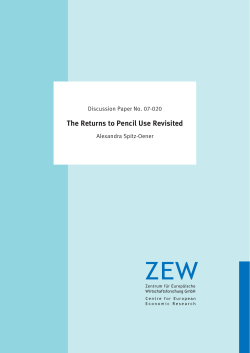 The Returns to Pencil Use Revisited