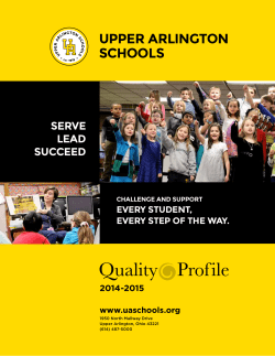 2014-2015 Quality Profile