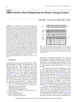 Offline Selective Data Deduplication for Primary Storage Systems