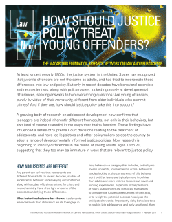 how should justice policy treat young offenders?