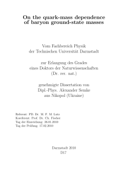 On the quark-mass dependence of baryon ground-state