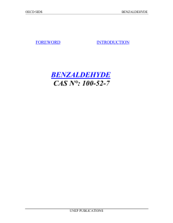 BENZALDEHYDE CAS N&deg;: 100-52-7