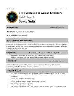 Space Suits - The Federation of Galaxy Explorers