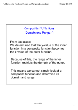 1.2 Composite Functions Domain and Range notes.notebook