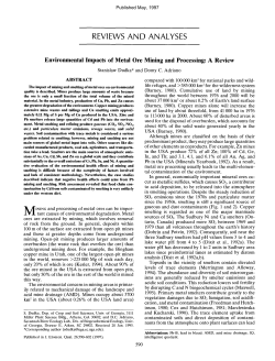 (1997) Environmental Impacts of Metal Ore Mining and Processing