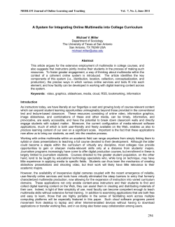 A System for Integrating Online Multimedia into College Curriculum