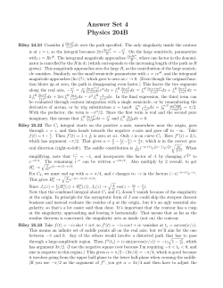 Answer Set 4 Physics 204B
