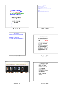 There are four basic questions that must always be asked when