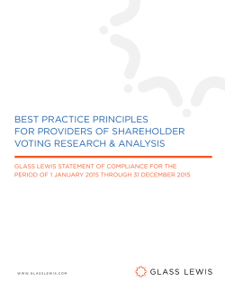 best practice principles for providers of shareholder