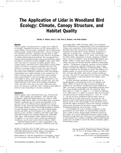 The Application of Lidar in Woodland Bird Ecology: Climate, Canopy