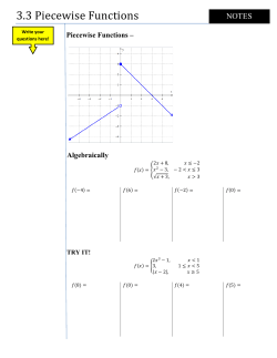 3.3 Piecewise Functions - Flipped Math