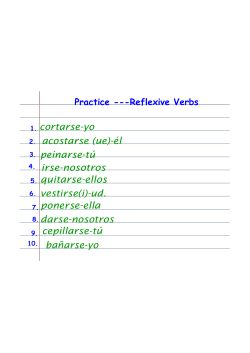 Reflexive Verb Activity