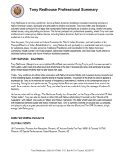 Tony Redhouse Professional Summary