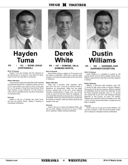 Derek White Dustin Williams hayden tuma