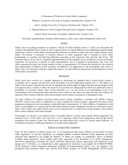 A Taxonomy of Fallacies in System Safety Arguments