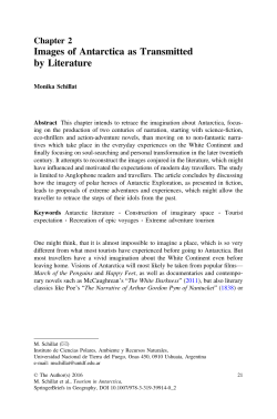 Images of Antarctica as Transmitted by Literature