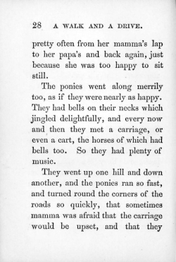 pretty often from her mamma`s lap to her papa`s and back again, just