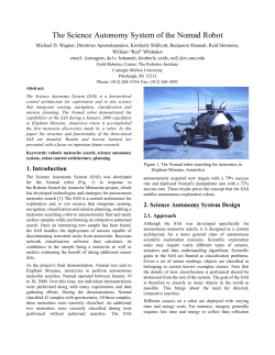 The Science Autonomy System of the Nomad Robot