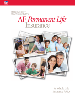 AF Permanent Life&reg; Insurance