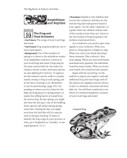 Book excerpt - The Frog and Toad Symphany