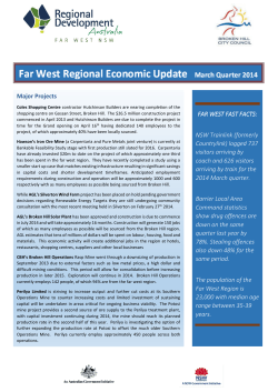 Major Projects FAR WEST FAST FACTS: NSW Trainlink (formerly