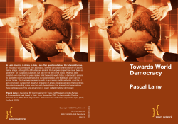 Towards World Democracy