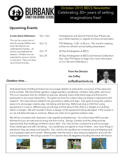 October 2015 Newsletter
